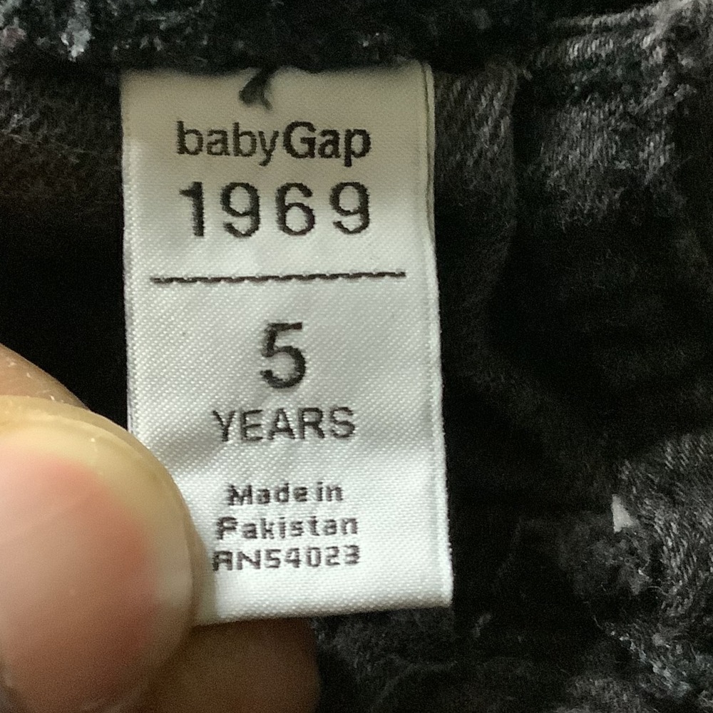 BabyGap 1969 Littlest Legging Jean Girls 5 Black Denim Skinny School Casual - Picture 4 of 13